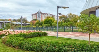 Профессиональное озеленение улиц в Мценске в октябре