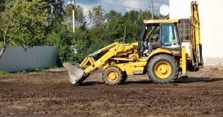 Выравнивание рельефа в Мценске в октябре
